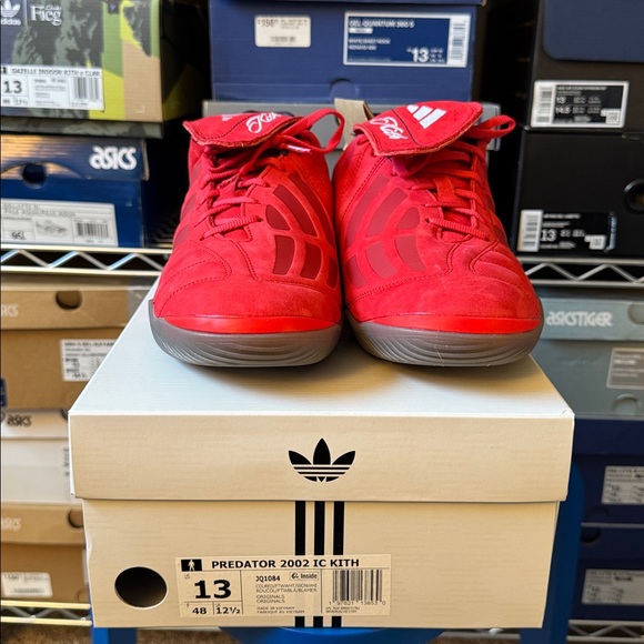 Adidas x Kith Predator 2002 Indoor “Red White” Mens Size 13 - Picture 4 of 7